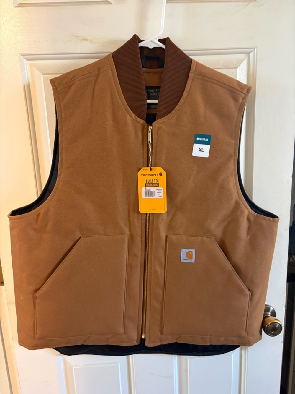 Carhartt Brown/Chestnut Duck Work Vest